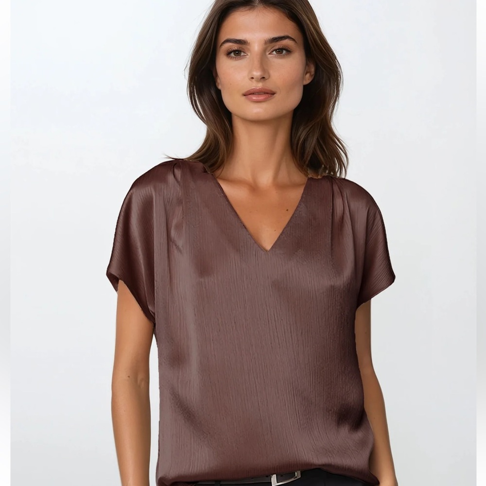 Naked Zebra Dusty Purple V-Neck Top